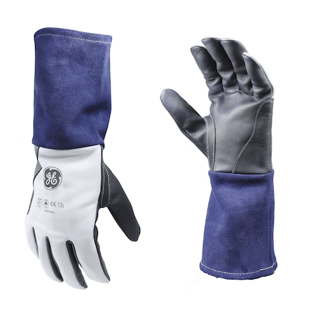 Ge GG340 Welding Gloves, Cowhide Leather, L, 1 PR GG340LC